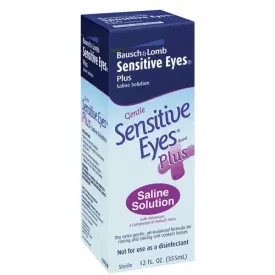 Bausch & Lomb Sensitive Eyes Contact Lens Saline Solution 12 oz